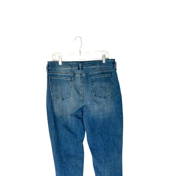 NYDJ Girlfriend Jeans Medium Wash Lift Tuck Technology Straight Leg Size 10 - Picture 9 of 14